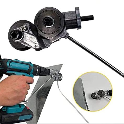 sheet metal cutter nibbler attachment|metal nibbler drill attachment screwfix.